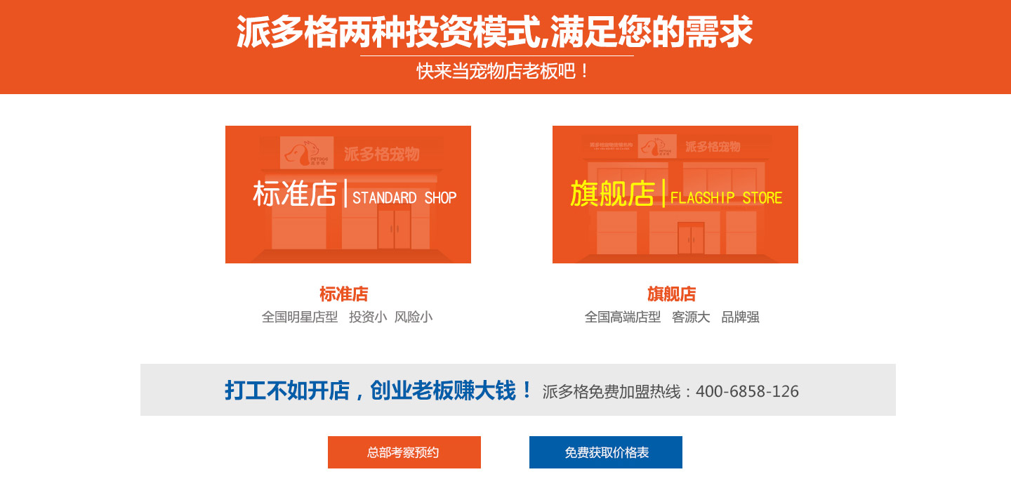 派多格宠物店加盟